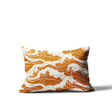 Copley Ocean Waves Lumbar Indoor/Outdoor Throw Pillow