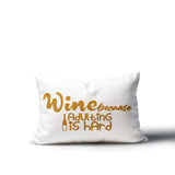 Davey Wine Lumbar Indoor/Outdoor Throw Pillow