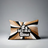 Downton It's Wine Lumbar Indoor/Outdoor Throw Pillow