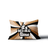 Downton It's Wine Lumbar Indoor/Outdoor Throw Pillow