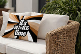 Downton It's Wine Lumbar Indoor/Outdoor Throw Pillow