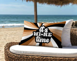Downton It's Wine Lumbar Indoor/Outdoor Throw Pillow