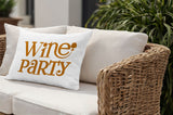 Fairfield Wine Party Lumbar Indoor/Outdoor Throw Pillow