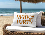 Fairfield Wine Party Lumbar Indoor/Outdoor Throw Pillow