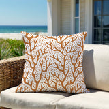Fischer Coral Reefs Square Indoor/Outdoor Throw Pillow