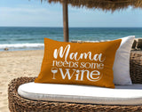 Fulham Mama Needs Lumbar Indoor/Outdoor Throw Pillow
