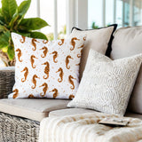 Hemmings Seahorse Square Indoor/Outdoor Throw Pillow