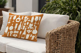 Hyatt Wine And Lumbar Indoor/Outdoor Throw Pillow
