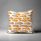 Kieran Fish Square Indoor/Outdoor Throw Pillow
