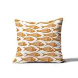 Kieran Fish Square Indoor/Outdoor Throw Pillow