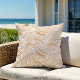 Madden Ocean Waves Square Indoor/Outdoor Throw Pillow
