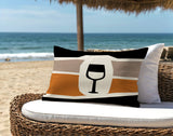 Molsley Wine Bottle Lumbar Indoor/Outdoor Throw Pillow