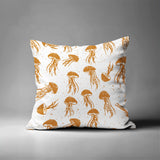 Octavian Jellyfish Square Indoor/Outdoor Throw Pillow