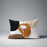 Parson Wine Glass Lumbar Indoor/Outdoor Throw Pillow