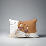 Penny Two Hands Lumbar Indoor/Outdoor Throw Pillow