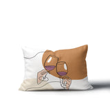 Penny Two Hands Lumbar Indoor/Outdoor Throw Pillow