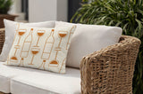 Purcill Wine Glass Lumbar Indoor/Outdoor Throw Pillow