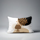 Savon Wine Glass Lumbar Indoor/Outdoor Throw Pillow