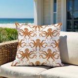 Shirley Octopus Square Indoor/Outdoor Throw Pillow