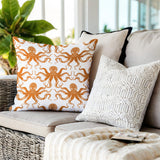 Shirley Octopus Square Indoor/Outdoor Throw Pillow