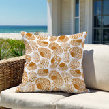 Shutterfield Sea Shell Square Indoor/Outdoor Throw Pillow