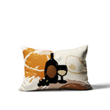 Tate Wine Bottle Lumbar Indoor/Outdoor Throw Pillow