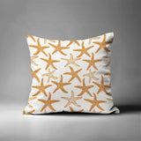 Theba Star Fish Square Indoor/Outdoor Throw Pillow