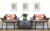 Otto Tribal 2 Sets Indoor/Outdoor Reversible Rectangular Pillow