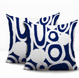 Otto Tribal 2 Sets Indoor/Outdoor Reversible Square Pillow