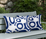Otto Tribal 2 Sets Indoor/Outdoor Reversible Rectangular Pillow
