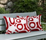 Otto Geometric Reversible Indoor/Outdoor Rectangular Pillow