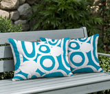 Otto Geometric Reversible Indoor/Outdoor Rectangular Pillow