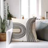 Ovi Abstract Spun Polyester Square Indoor/Outdoor Throw Pillow