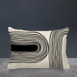 Ovi Abstract Spun Polyester Lumbar Indoor/Outdoor Throw Pillow