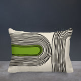 Ovi Abstract Spun Polyester Lumbar Indoor/Outdoor Throw Pillow