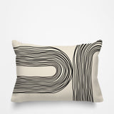 Ovi Abstract Spun Polyester Lumbar Indoor/Outdoor Throw Pillow