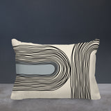 Ovi Abstract Spun Polyester Lumbar Indoor/Outdoor Throw Pillow