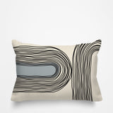 Ovi Abstract Spun Polyester Lumbar Indoor/Outdoor Throw Pillow