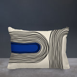 Ovi Abstract Spun Polyester Lumbar Indoor/Outdoor Throw Pillow