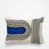 Ovi Abstract Spun Polyester Lumbar Indoor/Outdoor Throw Pillow