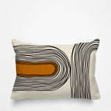 Ovi Abstract Spun Polyester Lumbar Indoor/Outdoor Throw Pillow