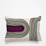 Ovi Abstract Spun Polyester Lumbar Indoor/Outdoor Throw Pillow
