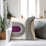 Ovi Abstract Spun Polyester Square Indoor/Outdoor Throw Pillow