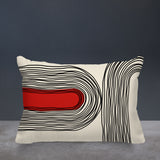 Ovi Abstract Spun Polyester Lumbar Indoor/Outdoor Throw Pillow