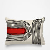 Ovi Abstract Spun Polyester Lumbar Indoor/Outdoor Throw Pillow