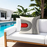 Ovi Abstract Spun Polyester Square Indoor/Outdoor Throw Pillow