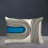 Ovi Abstract Spun Polyester Lumbar Indoor/Outdoor Throw Pillow