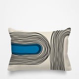 Ovi Abstract Spun Polyester Lumbar Indoor/Outdoor Throw Pillow