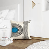 Ovi Abstract Spun Polyester Square Indoor/Outdoor Throw Pillow