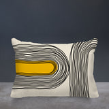 Ovi Abstract Spun Polyester Lumbar Indoor/Outdoor Throw Pillow